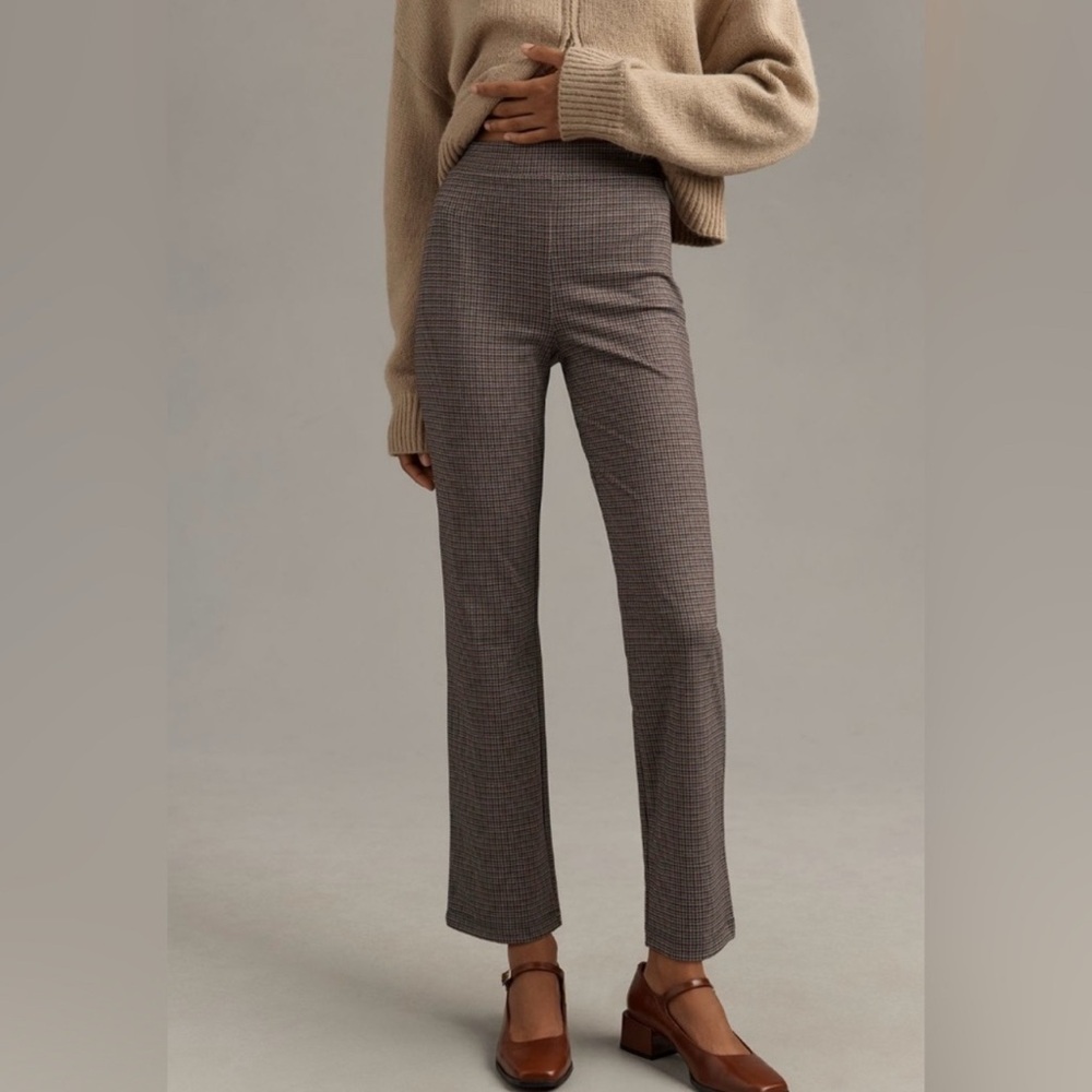 Truth Women's Brown Plaid Straight Leg Pants